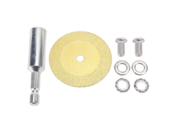 Hoja de corte de diamante con pasador hexagonal de 1/4 de pulgada y 6 cm