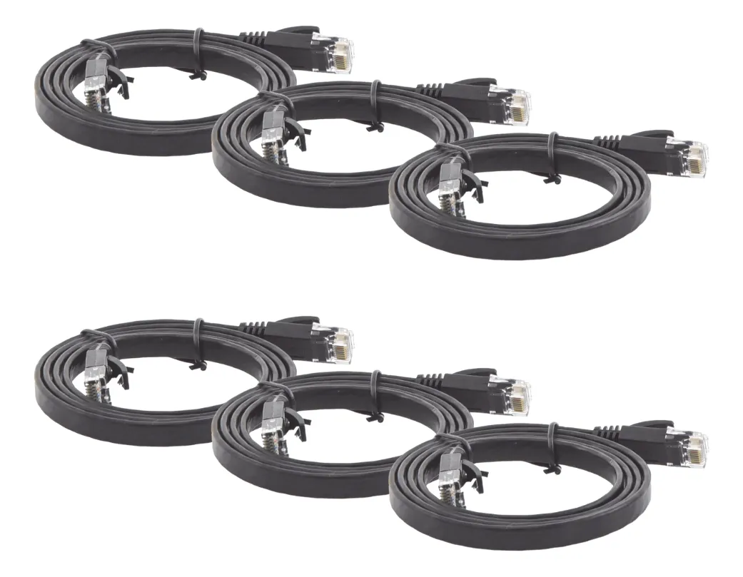 Paquete 6 Cables Cat6 De Red Ethernet Plano 1 Metro Ugreen
