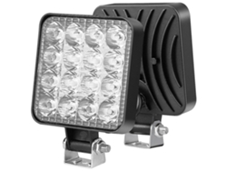 Luz De Trabajo 48w 16led Para Camión Off-road Tractor 12v 24v, Luces De Circulación Diurna Cuadradas, Faro De Niebla Impermeable Ip65 China Blanco