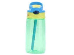 Vaso de alimentación impermeable para niños de 480 ml con pajita, portátil, para exteriores