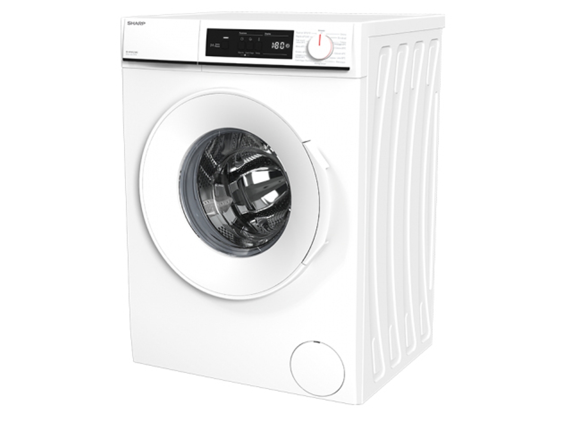 Lavadora Sharp ES-NFA8121WD-IT de carga frontal, 8 kg, 1200 rpm, blanca