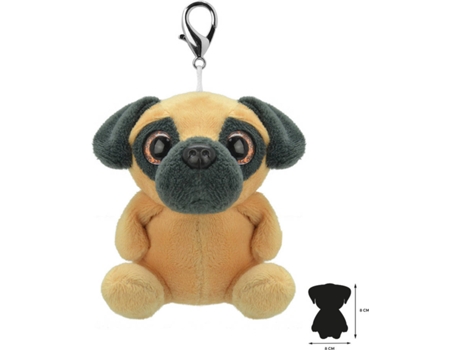 Peluche llavero WILD PLANET Pug (7 x 8 x 8 cm)