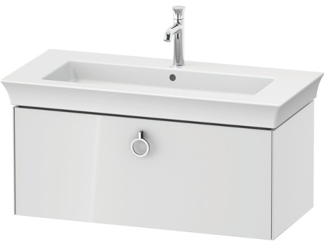 DURAVIT Tulip blanco, mueble de lavabo colgado en la pared, ancho 984 x fondo 458mm, con 1x extraíble, con tirador, WT42520