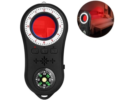 Mini Cámara y Detector Antiespía de Audio, Seguridad Avanzada con Brújula y Escáner de Señal GPS de Bisbisous