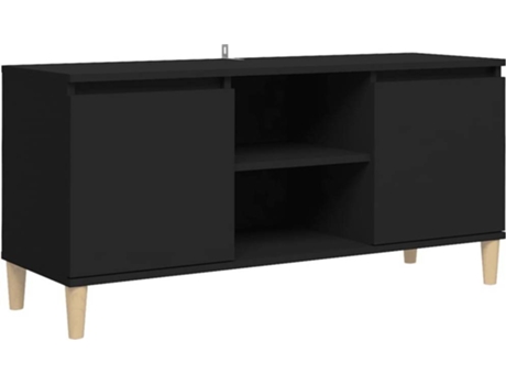 Mueble para la televisión VIDAXL Negro Madera contrachapada (103.5x35x50 cm)