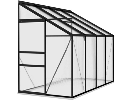 Invernadero VIDAXL de Aluminio Gris Antracita 5,24 m³