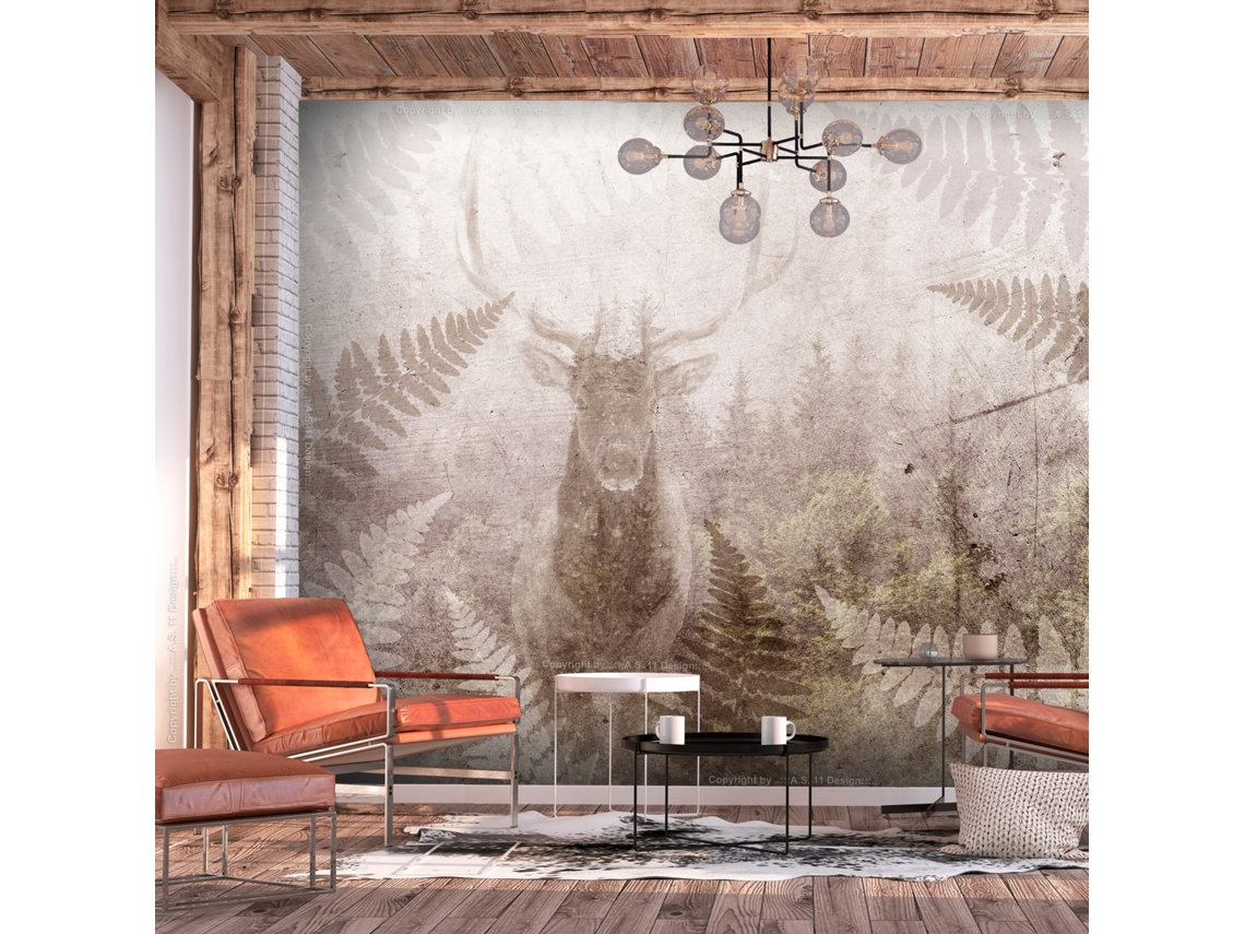 Papel de Pared ARTGEIST Deer in Ferns - Second Variant (400x280)