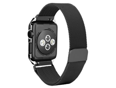 Pulsera Milanesa Con Cierre Magnético para Apple Watch Se (2022) 44 Mm Negro