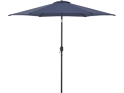 Sombrilla terraza exterior Altino con articulación acero Ø 270 x 235 cm - Azul marino CASA.PRO