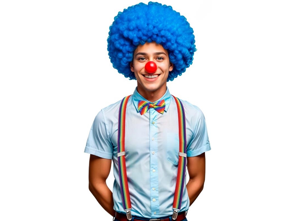 Kit de Payaso Arcoíris adulto Tirantes y Pajarita