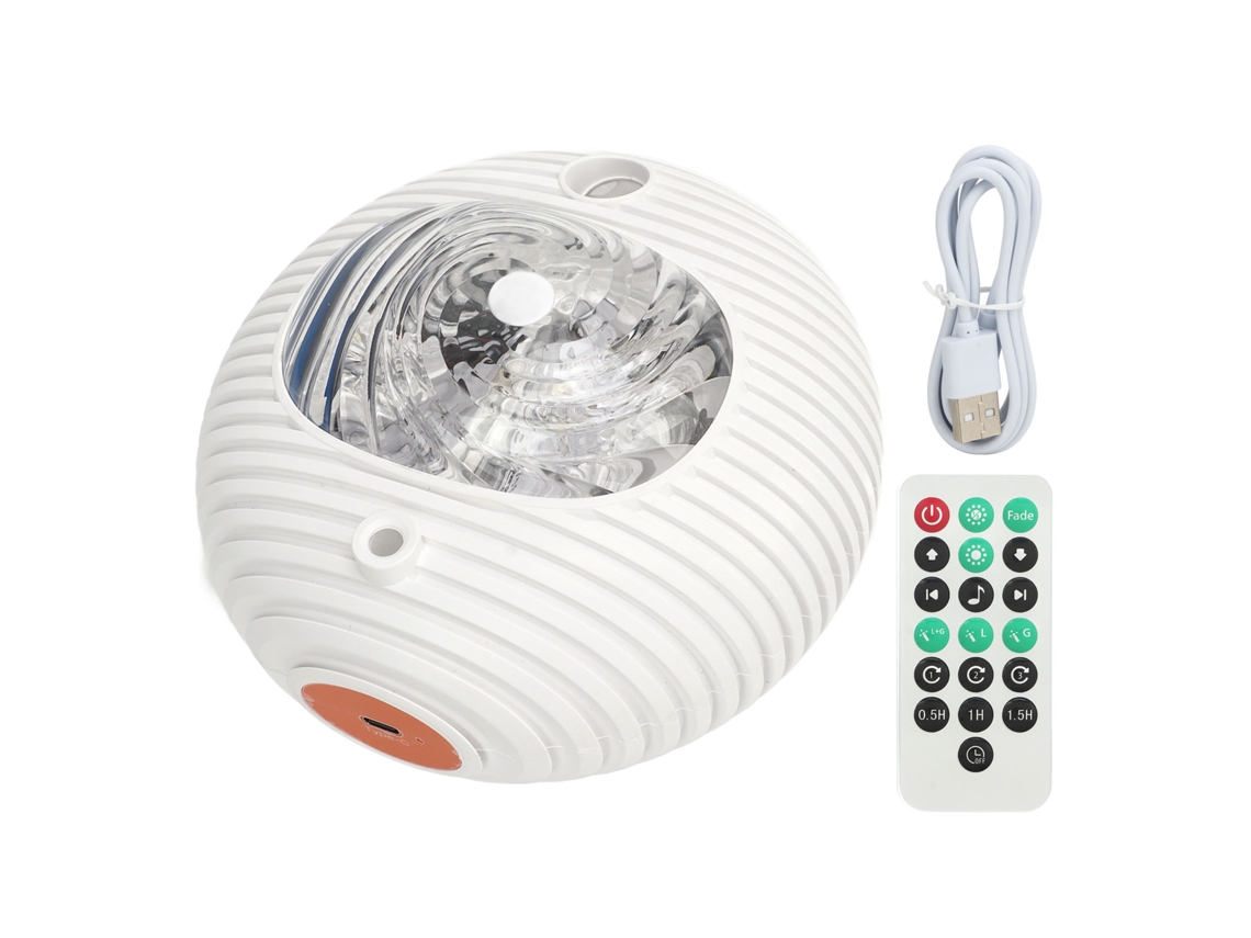 Proyector De Estrellas Ovni Recargable Con Luz Nocturna Rgb Y Música Clásica Para Niños Y Adultos.