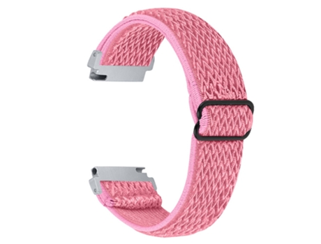 Correa de tela tejida ajustable elástico con hebilla para Samsung Galaxy Watch 46mm/Watch3 45mm - rosa
