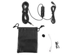 Mini Micrófono De Solapa Para Karaoke Y Retransmisiones En Directo Con Batería Y Adaptador Para Ios, Teléfono Móvil Y Pc.