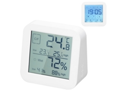 Higrómetro-termómetro Digital Lcd Con Pantalla Táctica De Doble Pantalla Y Temporizador De Cuenta Regresiva.