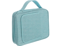 Estuche Verde Para Biblia Con Soporte Y Asa Integrados, Cubierta De Poliéster Resistente Para Mayor Protección.