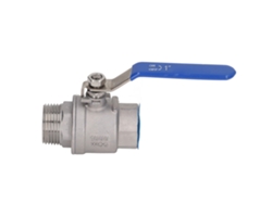 Válvula De Bola Recta De Acero Inoxidable 1 Pulgada Npt Conector Para Agua Aceite