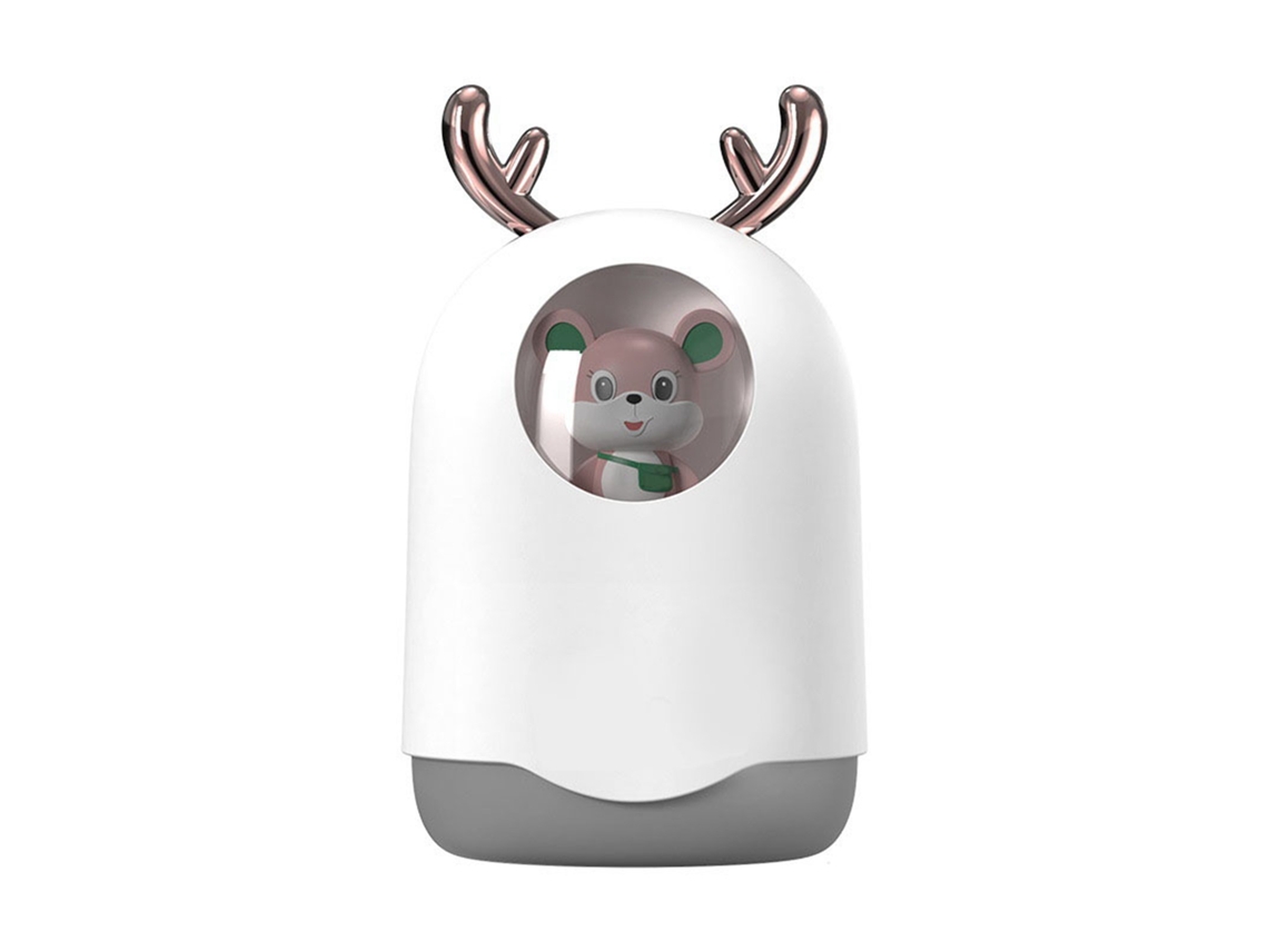 Mini Humidificador Usb Portátil, Silencioso, Con Forma De Animalito, Para Escritorio, Dormitorio, Oficina, Blanco.