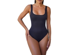 2026-body Para Mujer Control Abdominal Sin Mangas Sin Costuras Esculpir Tanga