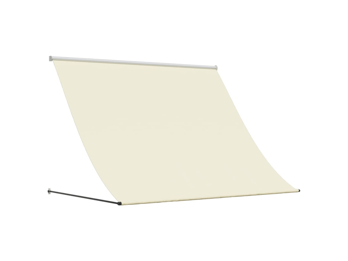 Toldo Retráctil 200x150 cm Tejido y Acero Color Crema MAISON EXCLUSIVE