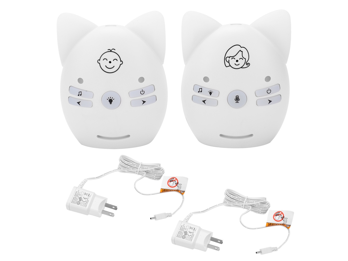Monitor De Audio Inalámbrico Para Bebés Con Comunicación Bidireccional, Luz Nocturna Y Música.