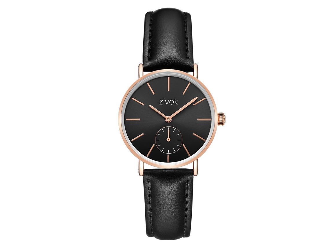 Reloj Unisex Zivok Moda Dial Redondo Simple Movimiento De Cuarzo Para Hombres Y Mujeres(05)