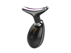 Dispositivo de belleza LED 3 en 1 con funciones de terapia de luz, vibración y calor.