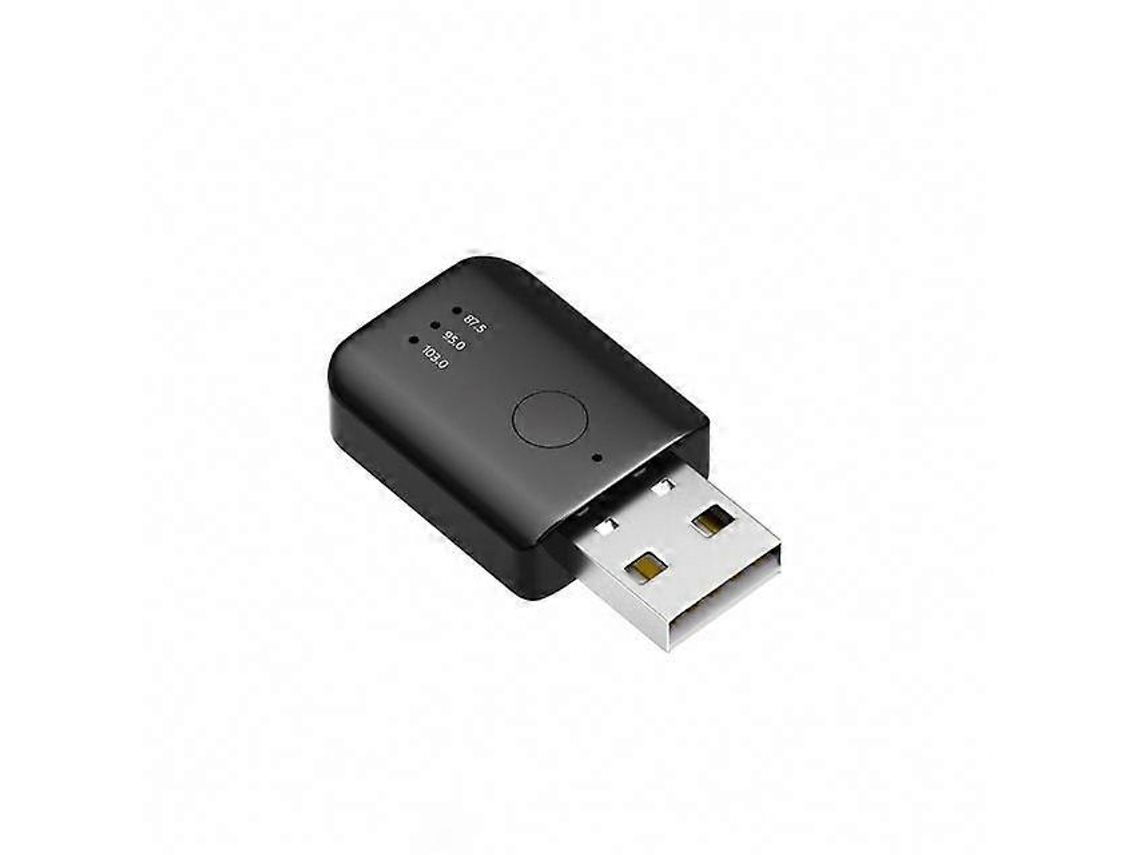 Transmisor y receptor Bluetooth 5.1 FM01 para coche, llamadas manos libres, minicargador USB, kit de audio inalámbrico para coche, radio FM Rosewell
