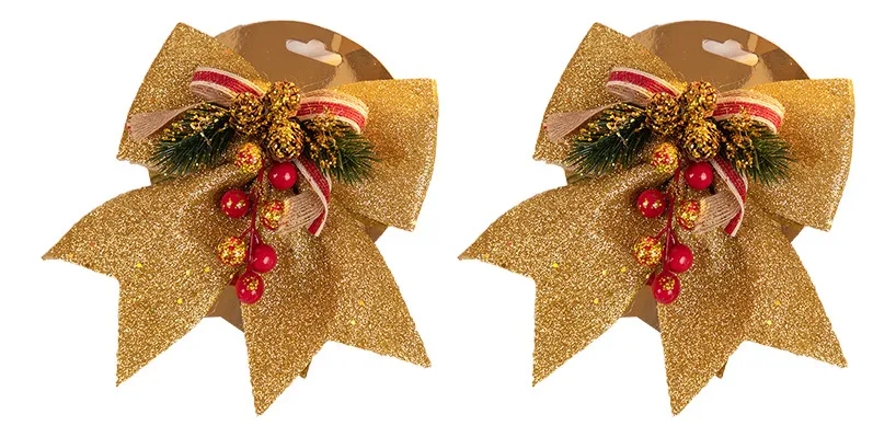 Nuevo colgante de lazo navideño para árbol de Navidad, decoración vayotoy