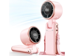 Ventilador Turbo 9 M/s 3 En 1 Plegable Portátil 5 Niveles De Velocidad (rosa)