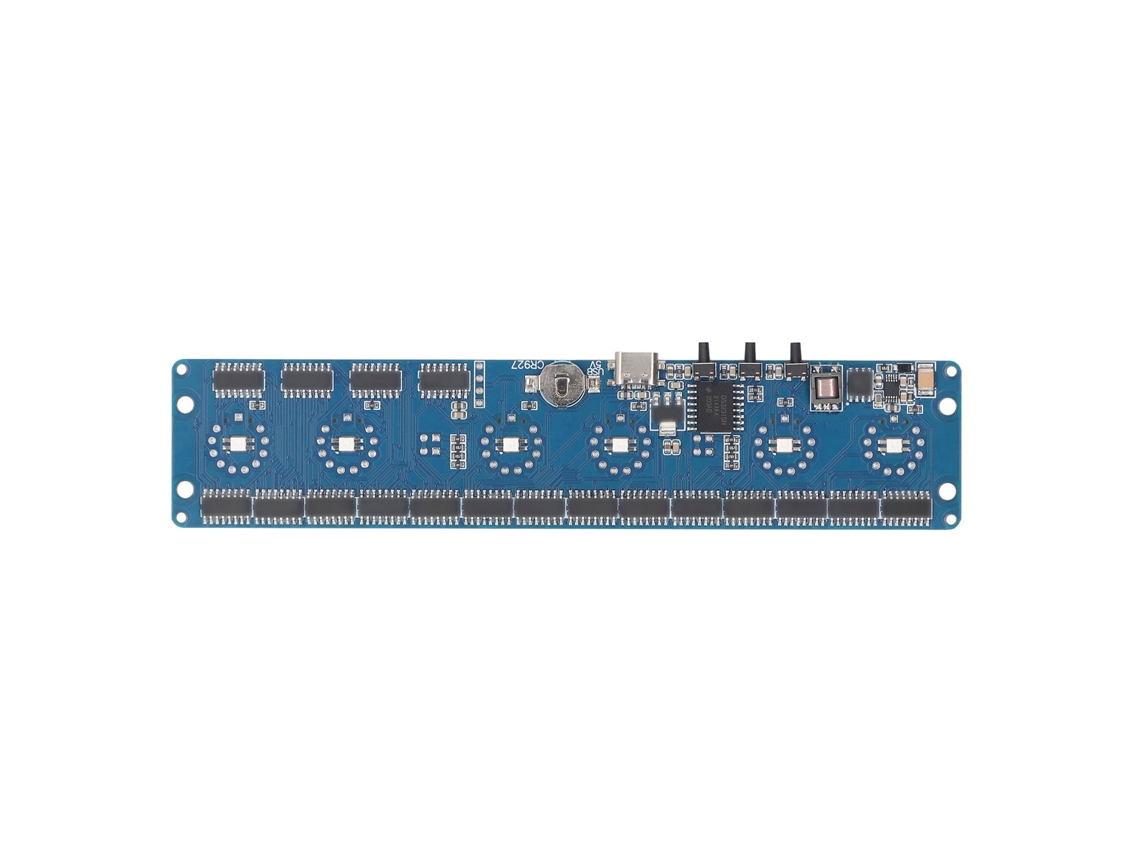 Veloriskku-módulo De Relógio De Tubo Glow Photoglow 6 Bits In12 In14 Nixie Led Tela Digital 24h Placa De Circuito