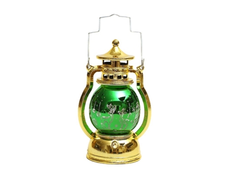 Farol navideño brillante, para decoración del hogar, dorado
