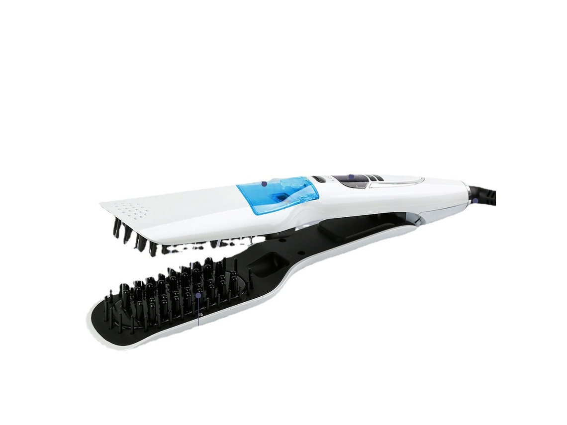 Plancha De Pelo A Vapor, Plancha Para Alisar Y Rizar El Cabello, Plancha Eléctrica De Cerámica Con Pulverizador, Estándar Europeo.