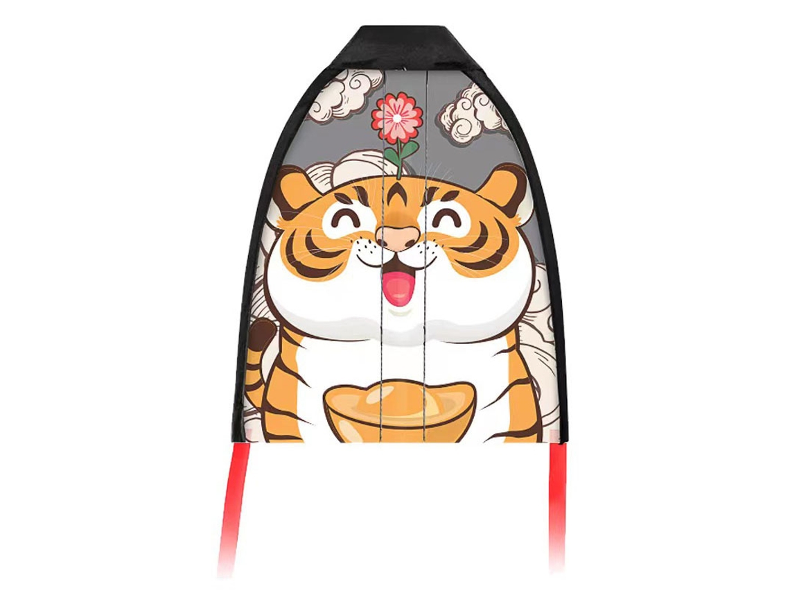 Mali pipa de Lançamento com Polegar para Crianças Brinquedo de Pipa Outdoor Jogo Esportivo Presente de Aniversário Tigre