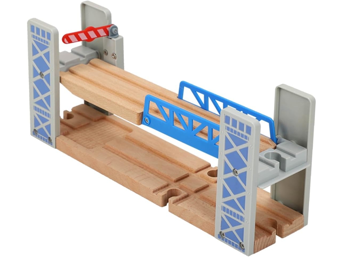 Conjunto De Puente Ferroviario De Madera, Vías De Tren En Miniatura, Modelo Para Armar Para Niños Y Niñas.
