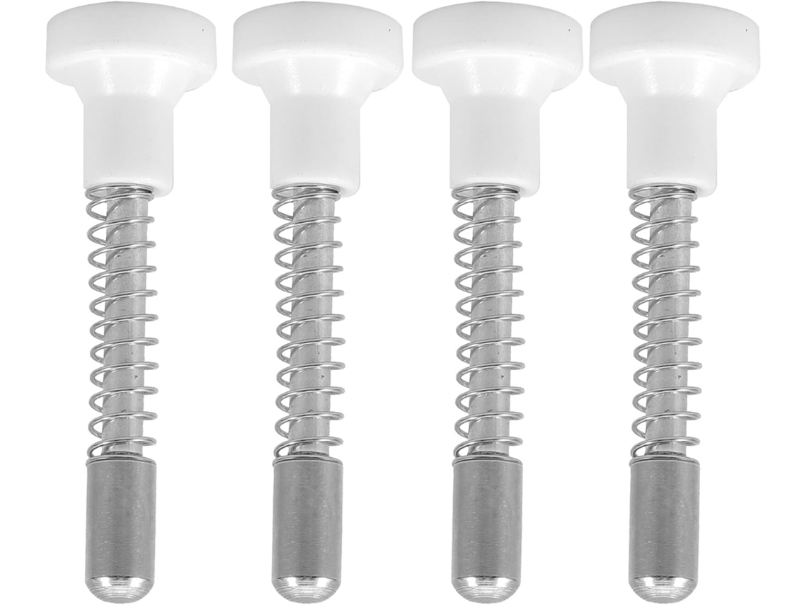 4 Pasadores De Resorte Ajustables Para Cuna Con Pistón Blanco. Accesorios De Hardware.