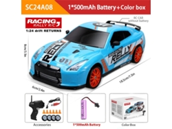 Coche de derrape RC 1/24 2.4G de alta velocidad 4x4 Ae86 con luz LED Aeuzwr