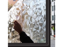 Lámina Para Ventanas, Opaca, Protege La Privacidad, Sin Adhesivo, Apta Baños, Cabinas De Ducha Y Puertas, 44,5 X 200 Cm, Hogar, Moderno