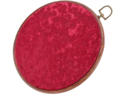 Broches redondos de terciopelo rojo para colgar en la pared, esmalte de uñas, reutilizables, fáciles de colgar, ideales para decorar el dormitorio GOKOCO
