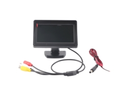 Monitor De Réar-visão Com Lcd Colorido 4.3 Polegadas À Prova D'água Para Carro Suv Van Caminhão Preto