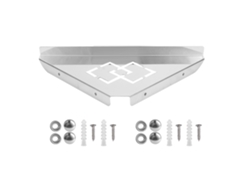 Estante de ducha triangular de acero inoxidable