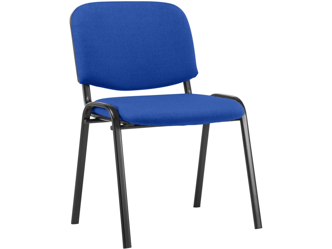 Silla de visita Ken en tejido CLP azul
