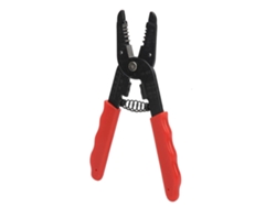 Herramienta de crimpado para cables de acero de 45mm y conectores RJ con pestillo.