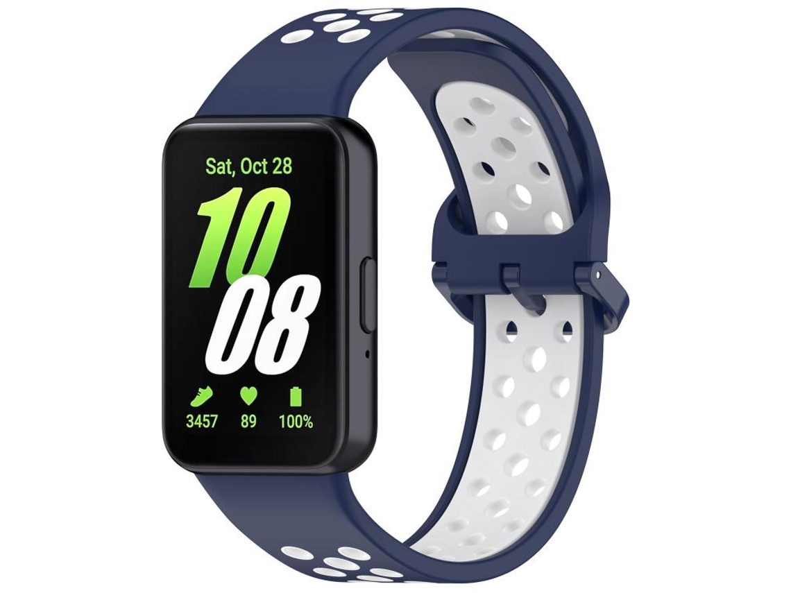 Pulsera de silicona transpirable bicolor para Samsung Galaxy Fit 3 CSYY
