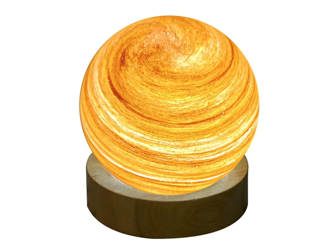 Lâmpada De Mesa Planet Light Night - Pôr Do Sol - Caixa De Papel Impressa (Toque Recarregável Com Escurecimento Contínuo De Três Cores) JEIIBRZUI