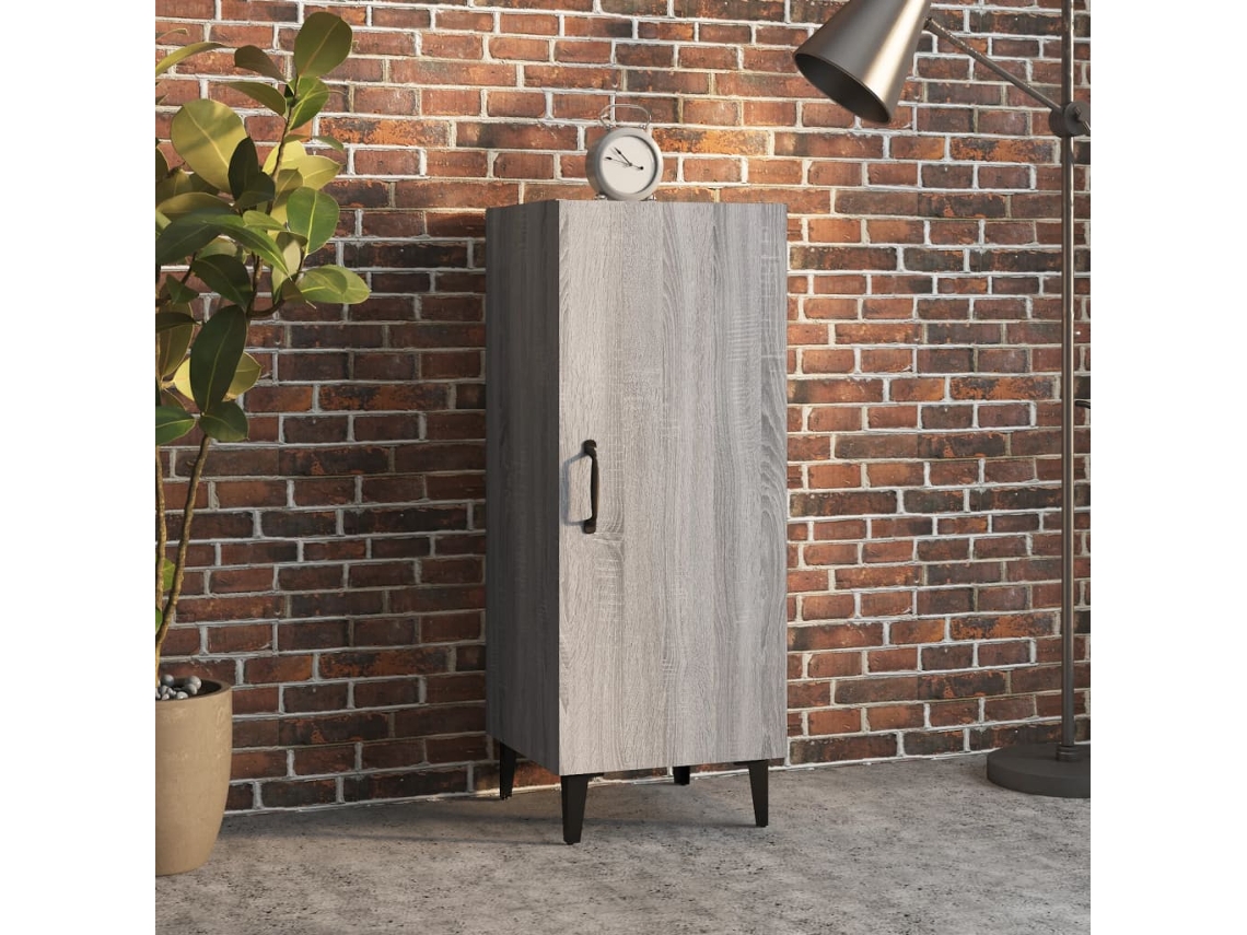 Aparador De Madera Contrachapada Gris Sonoma 34,5x34x90 Cm