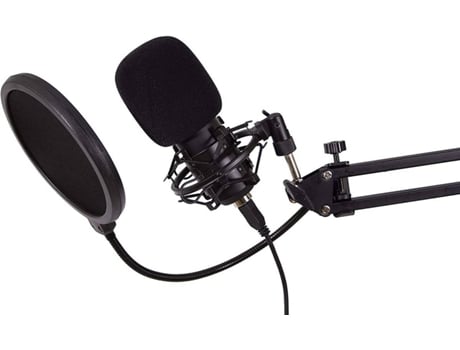 Micrófono Streaming COOLBOX CollCaster (Con cable - Negro)