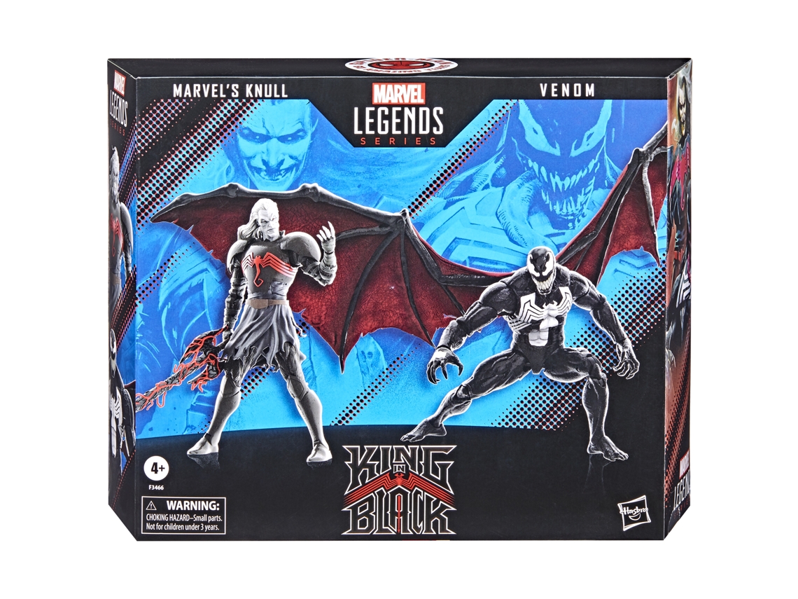 Figura de Acción SPIDER-MAN Marvel Legends Series 60Th Anniversary Marvel'S Knull Y Venom Pack Doble
