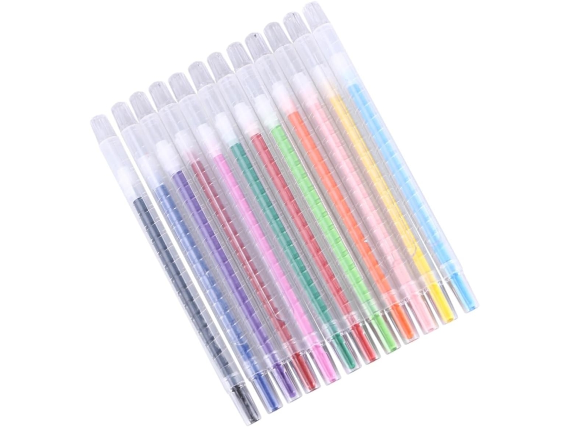 12 Lápices De Colores Giratorios Para Pintar, Hacer Pasteles Y Dibujar Para Niños Y Niñas.