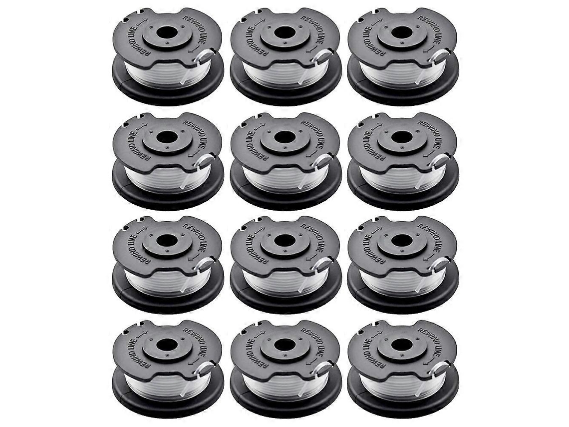 S2q 12pcs Tle-03 Carrete Para Einhell Ge-ct 18 28 Li Tc Ge-ct 18 28 N0f Li Cortacésped Nylon Recorte Wi
