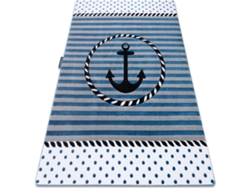 Alfombra DYWANY LUSZCZOW Petit Marine (Azul - 160 x 220 cm - Polipropileno)